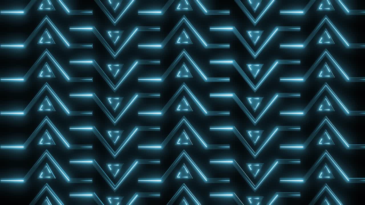 Abstract Neon Triangle Pattern Background