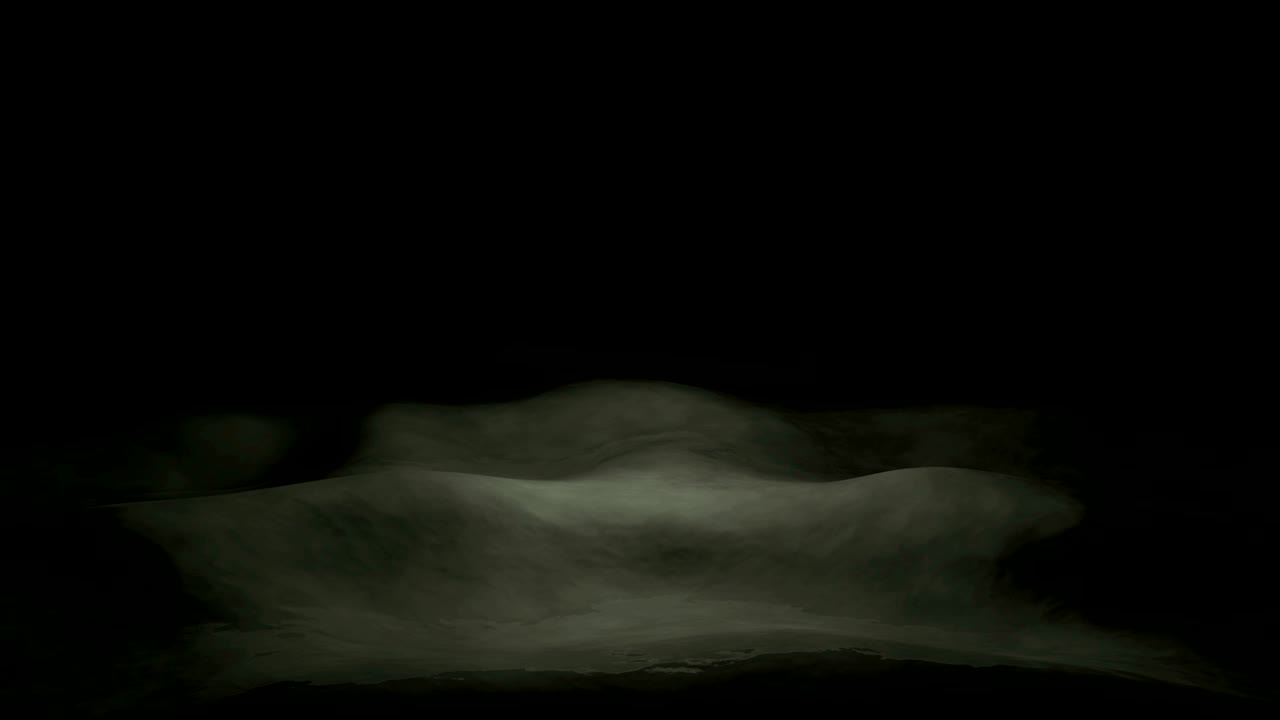 검은색 배경에 검은색 항해 물의 무결 루프 추상