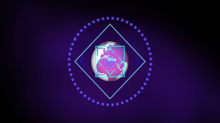 Animation of scope scanning and data processing over globe