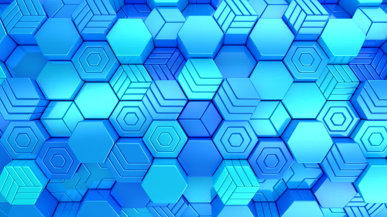 el fondo de los hexágonos