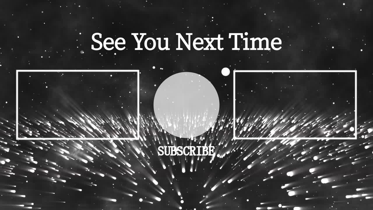 환상적인 라이트 엔드 카드 엔딩 스크린 모션 그래픽