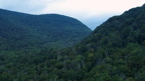 beautiful drone footage of a stunning spring day in the appalachian mountains