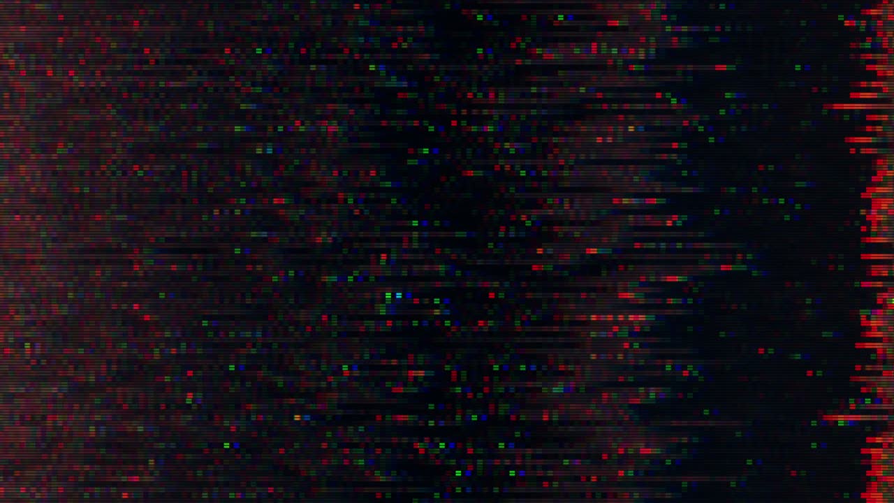 diseño único abstracto animación digital ruido de píxeles error de fallo daño de video