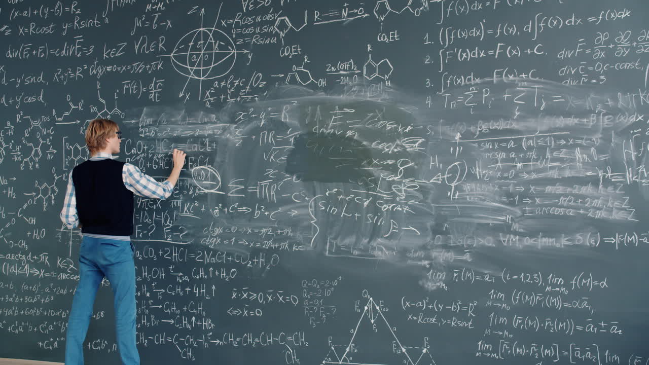 Math Class on a Blackboard