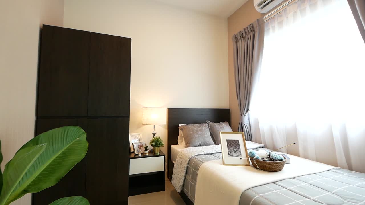 hermosa idea de decoración de dormitorio de una cama individual y hogar