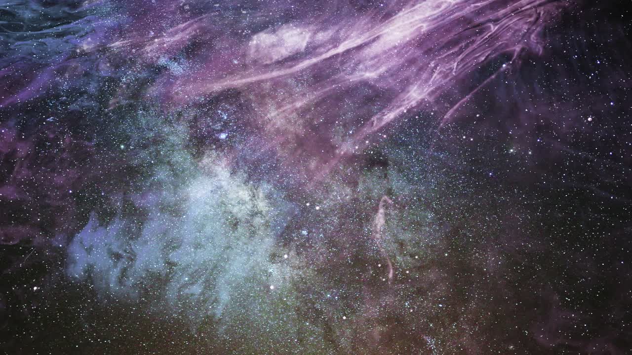 nuvole di 4k nebulose si muovono nello spazio