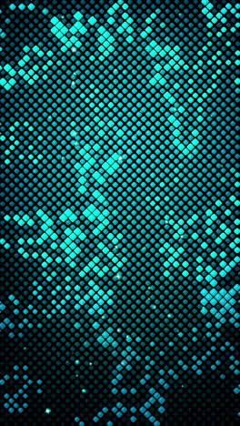 digital technology background. digital data square blue pattern pixel background. loop animation. vertical video.