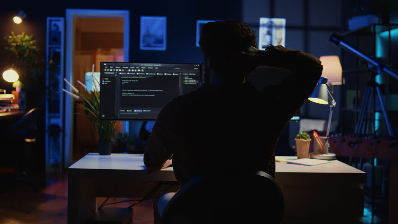 Software technician frustrated while updating complex binary code