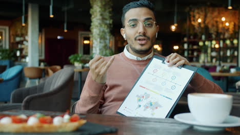 reunión de negocios en un café