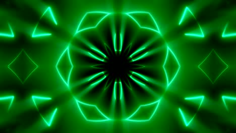 fondo kaleidoscópico de neón fractal. telón de fondo digital abstracto