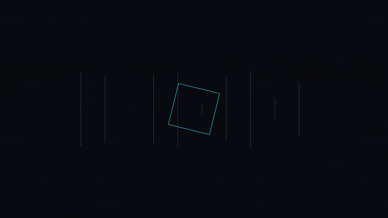 Abstract Digital Glitch and Geometric Motion Graphics Background