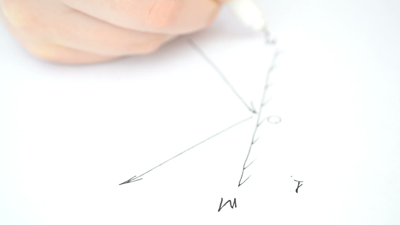 Riflessione di un raggio di luce. Il programma di fisica.