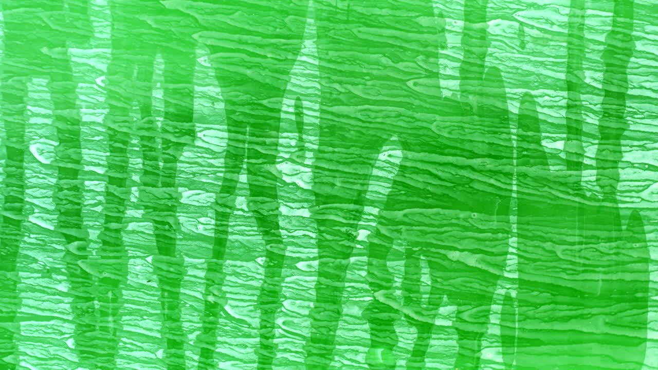 Flowing water on dried pattern of green color background