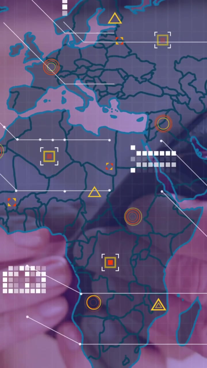 Animation of waving of usa flag and falling mid over american flags over group