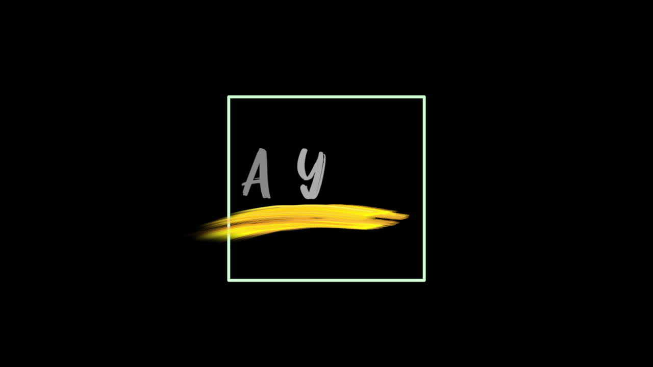 Black Friday with yellow art brush on black gradient