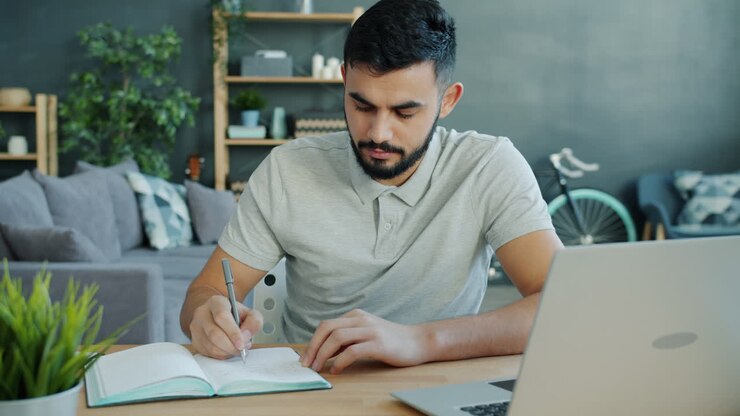 Man working from home