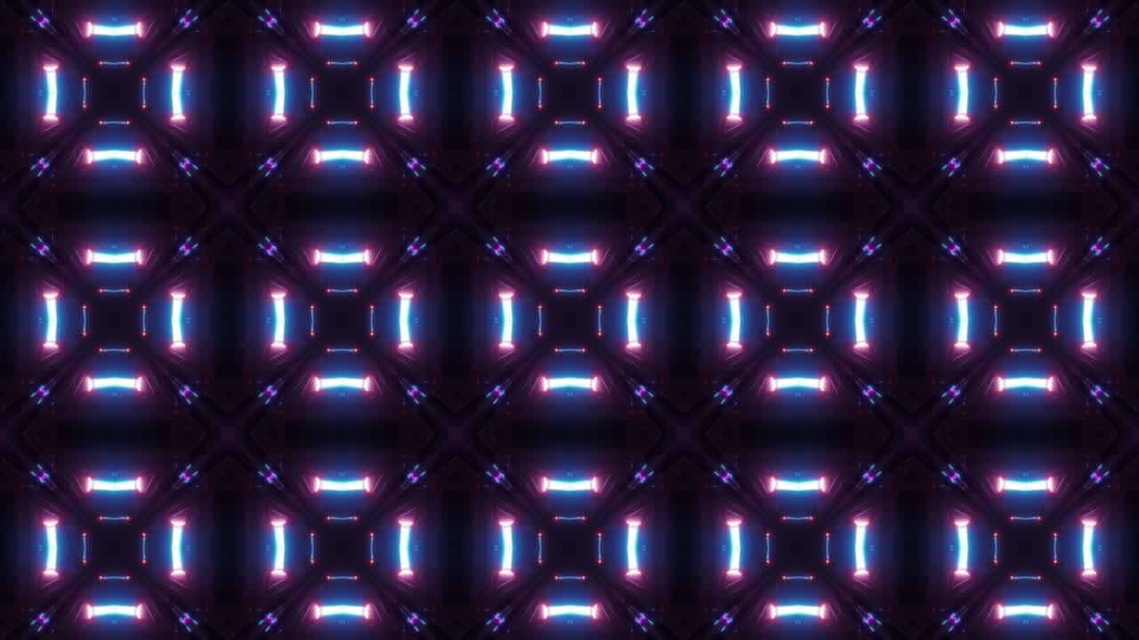 Fundo de movimento abstrato de caleidoscópio, fundo em loop