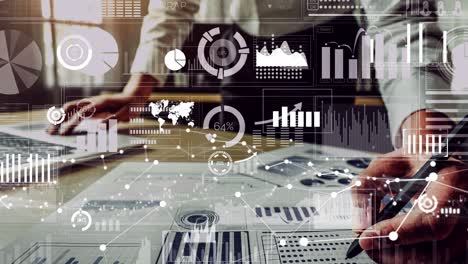 conceptual business dashboard for financial data analysis