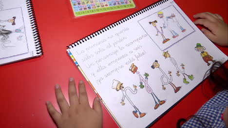 children learning in a classroom