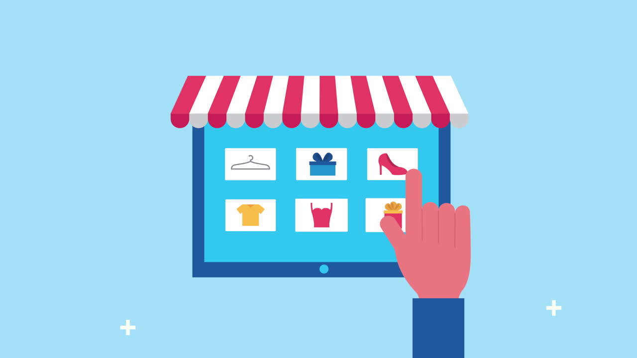 태블릿 전자상거래 기술을 사용하여 손으로