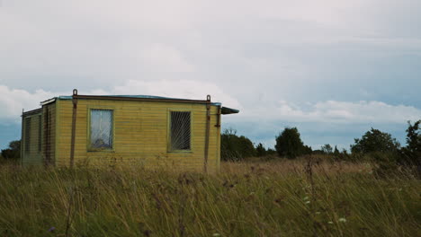 wooden container in countryside