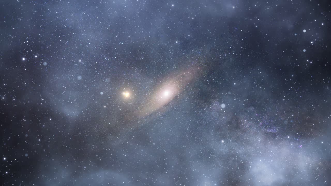 우주 공간의 별과 은하