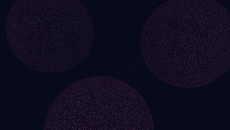 digital sphere pattern with neon led glitters in dark galaxy