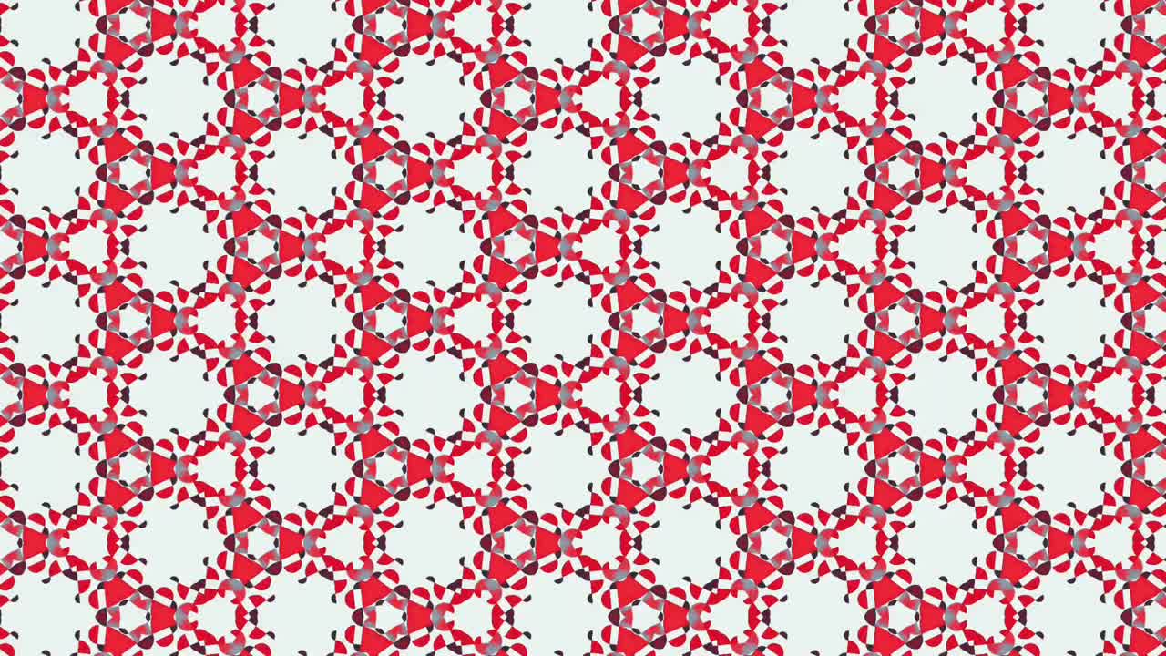 Graphic mesh moving like a kaleidoscope with small fragments