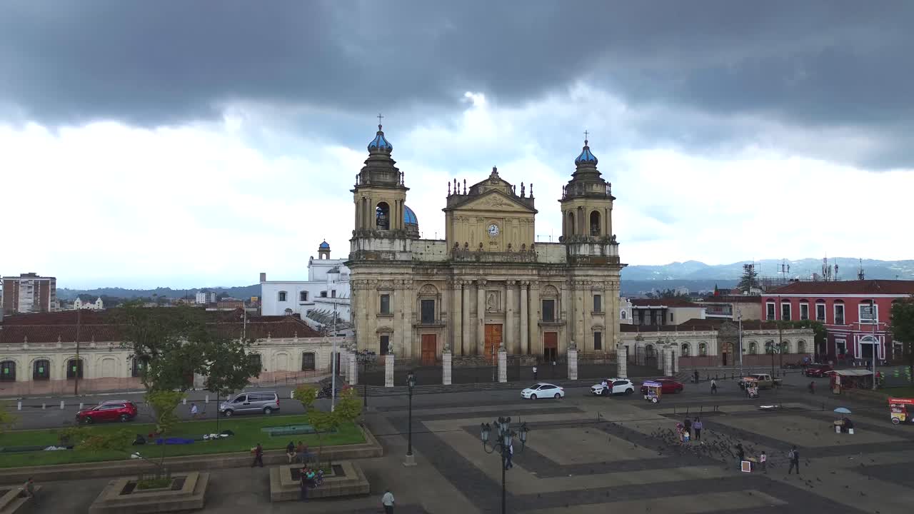 Vista aérea da Catedral Nacional da Guatemala