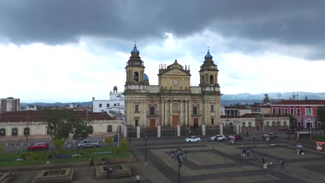 Luftaufnahme-Der-Nationalkathedrale-Von-Guatemala