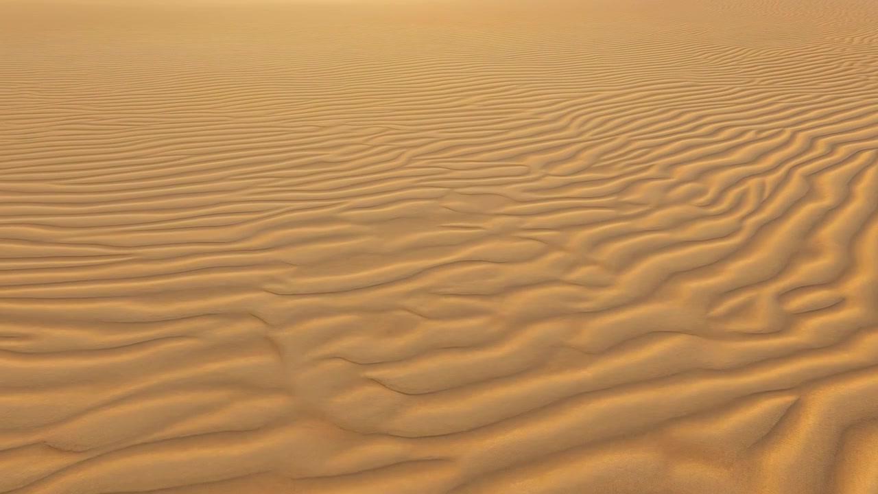 Dune di sabbia del deserto, scena statica, in un paesaggio desertico, con texture di sabbia, da una prospettiva aerea o dall'alto, con accenti beige e marroni