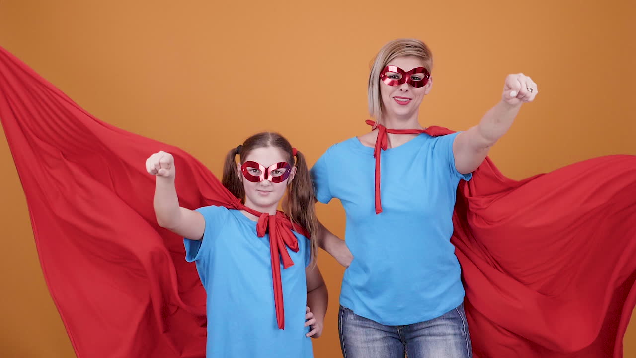Mother and Daughter Superhero Team