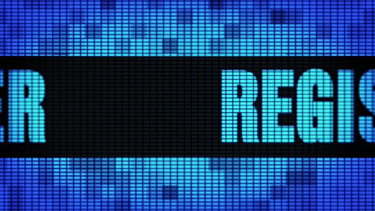 Register Display on LED Screen