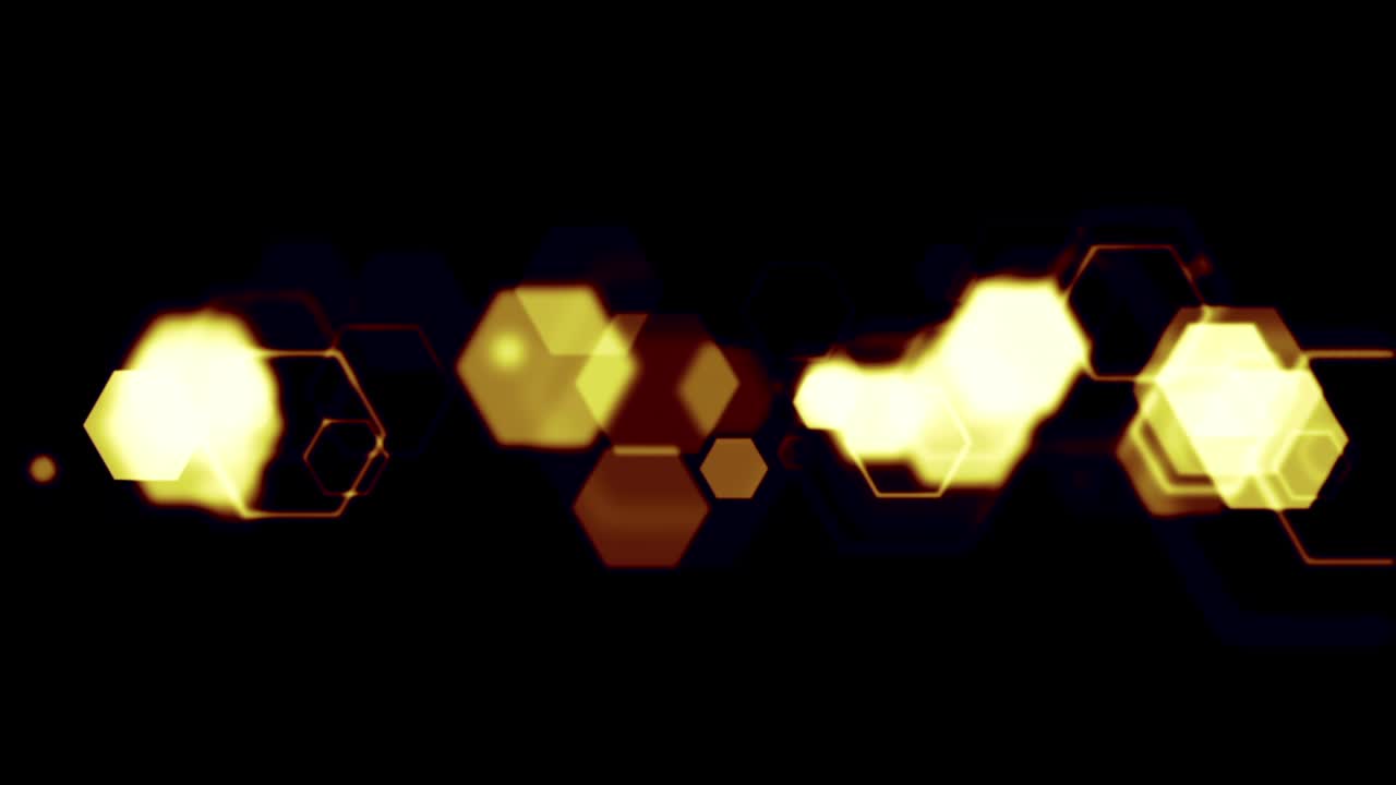 hexágono de bucle de línea oscuro