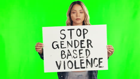 poster, equality and green screen with a woman