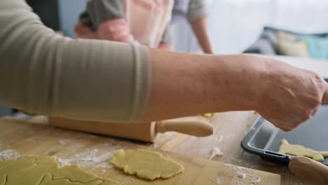 close up video of preparing easter cookies