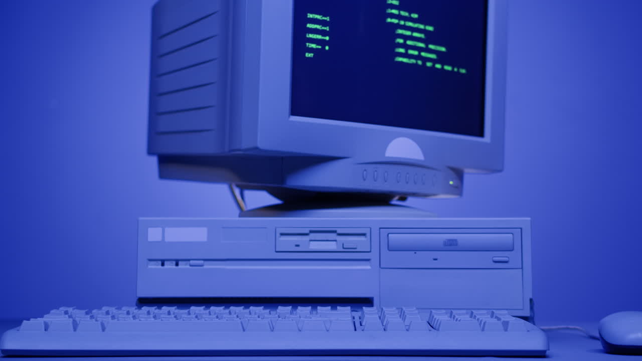 빈티지 데스크탑 컴퓨터