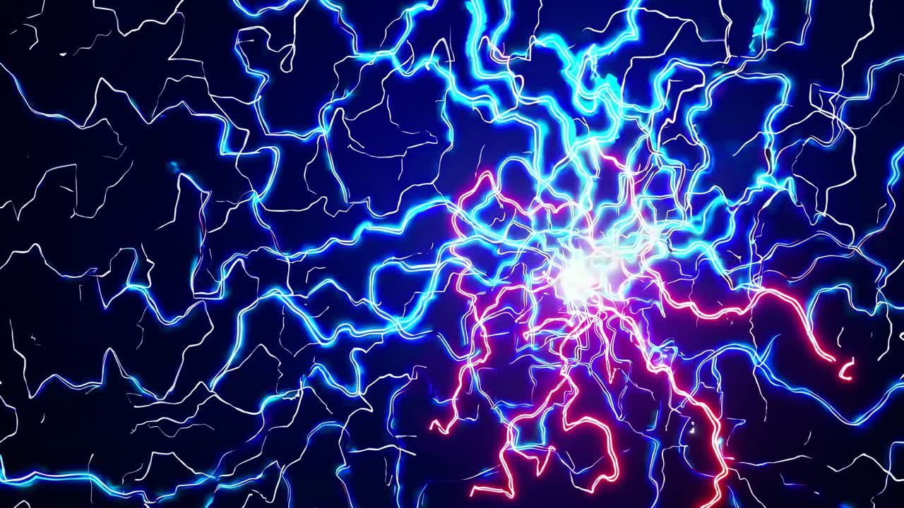 Abstract Electric Discharge Pattern