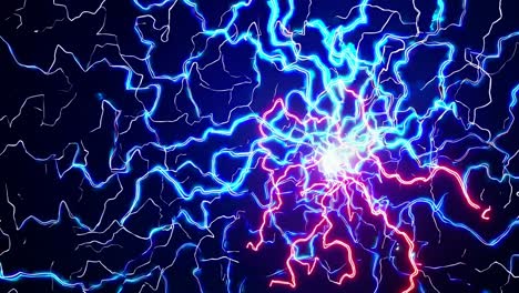 abstract electric discharge pattern