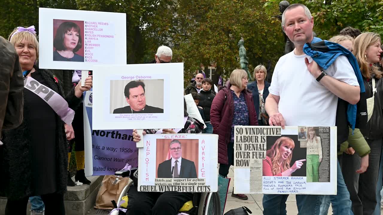 Protestors Demonstrate Against UK Government Policies