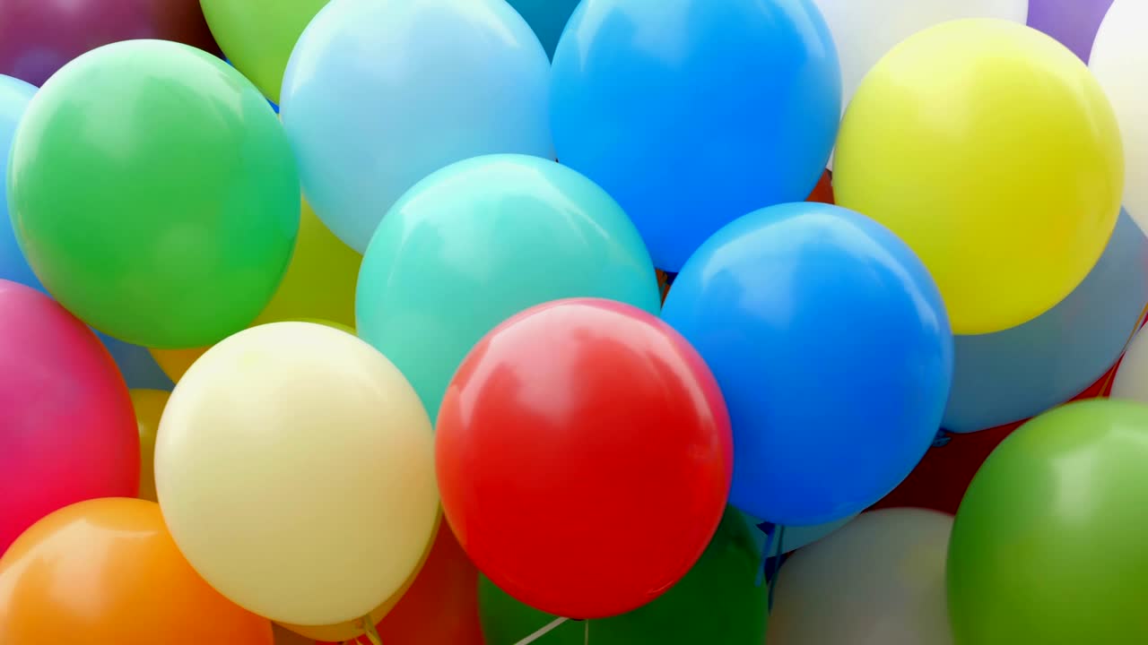 축제 컬러 헬 풍선