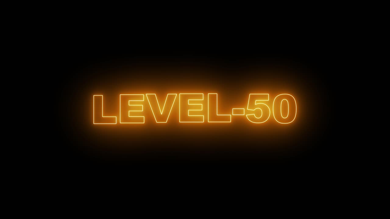 Level-50 Neon Sign