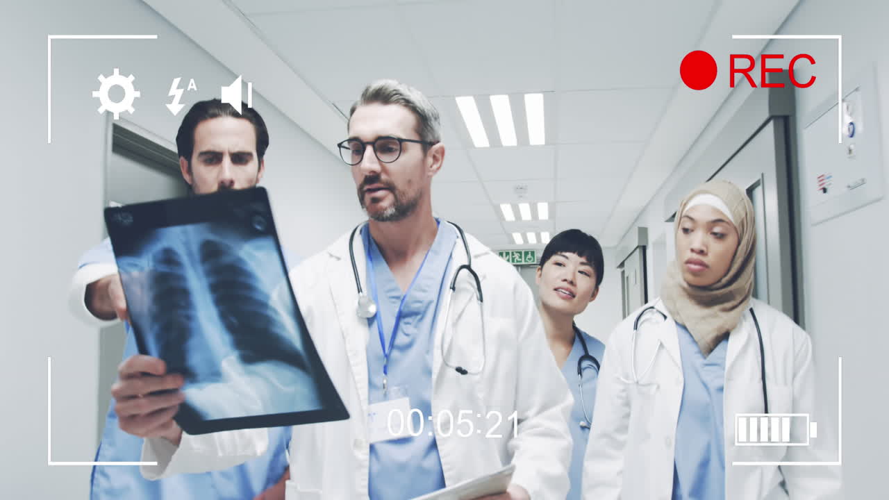 Filming doctors on a digital camera 4k