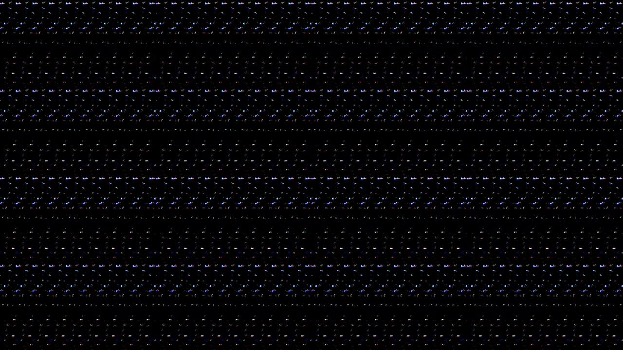 shining bright lines set wave motion, colorful, on black background