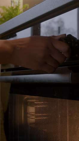 african american woman cooking in the kitchen