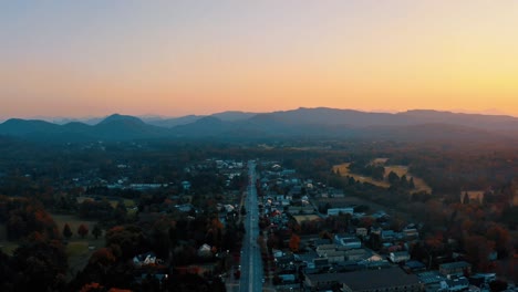 aerial view of a beautiful autumn landscape