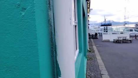 puerto de la ciudad de reykjavik en slomo