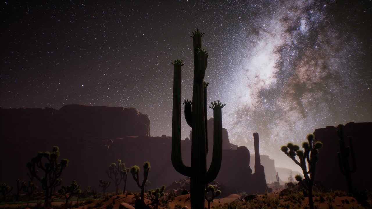 유타 사막 위 의 은하수