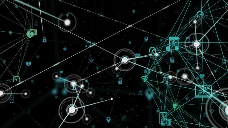 Animation of network of connections over globe