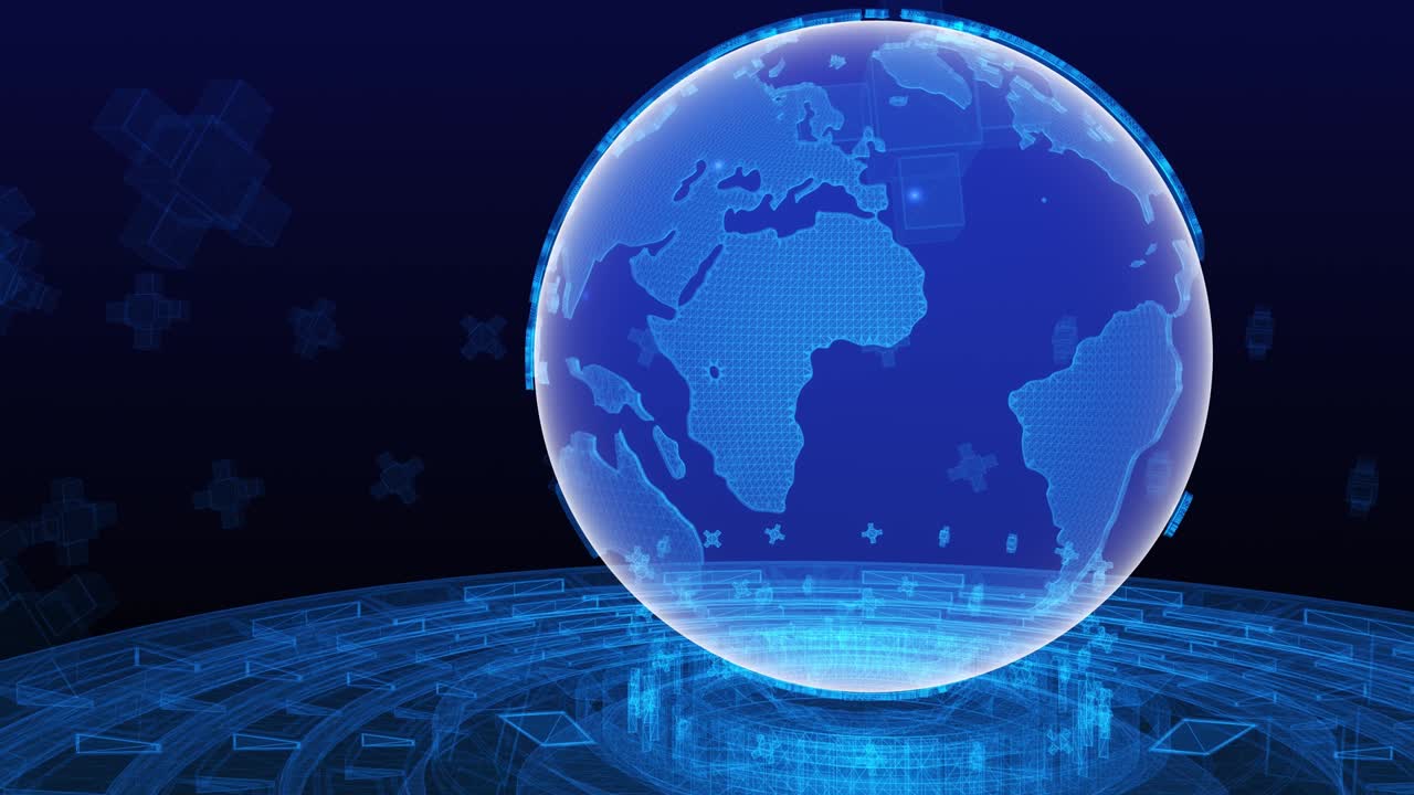 3d 세계 뉴스 배경 루프